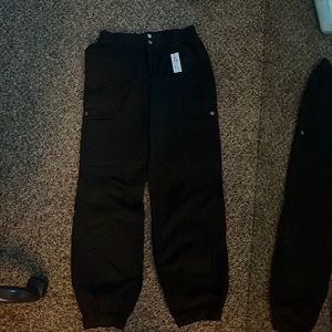 Black cargos from garage (Brianna bubble pant)